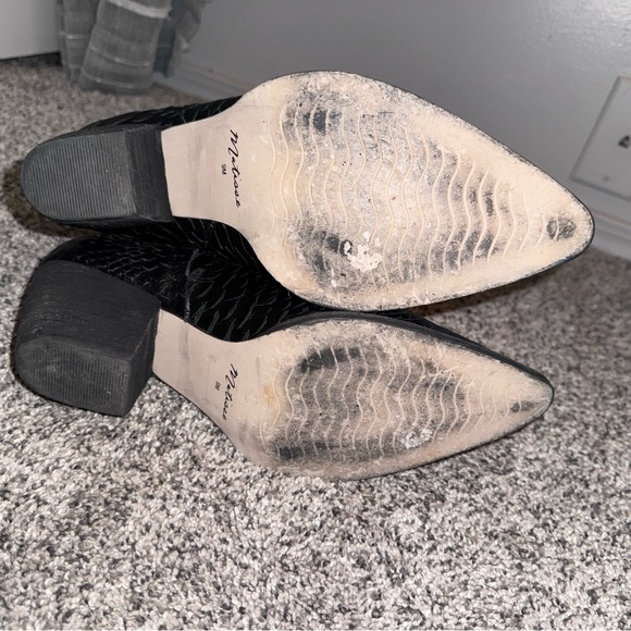 Matisse Caty Leather Pointed Toe Zippered Black Boots Women’s Size 9M - Picture 3 of 7